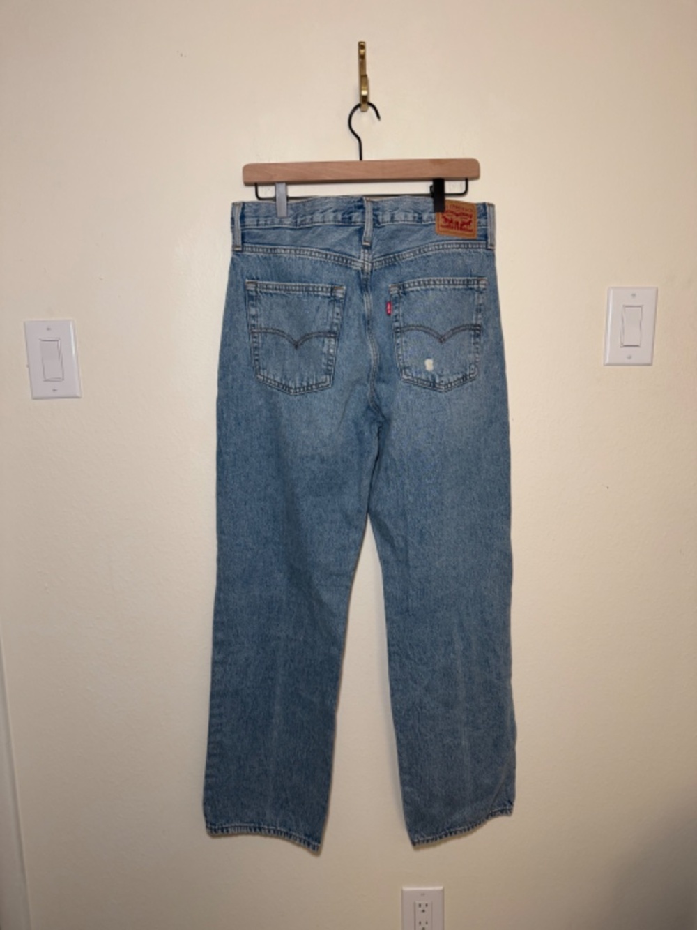 Levi’s ’94 Baggy Jeans Women 30 Medium Wash Distressed Ripped 90s Denim - Picture 6 of 7